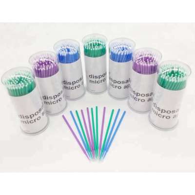 Dental Disposable bottle colorful Micro Applicator Brushes Dental Brush for makeup eyelash extension